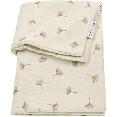 Meyco Mušelínová přikrývka Ginkgo 75x100 - Soft sand Meyco Mušelínová přikrývka Ginkgo 75x100 - Soft sand