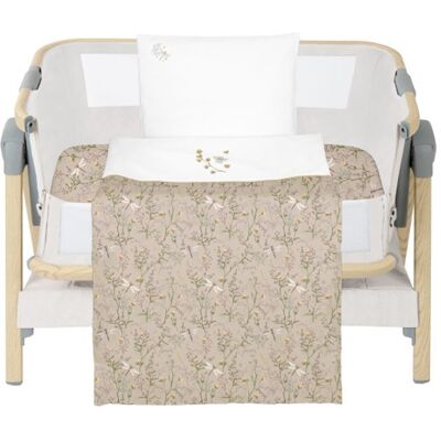 KikkaBoo Ložní sada s povlečením 3ks do postýlky 50x85 cm Secret Garden Beige KikkaBoo Ložní sada s povlečením 3ks do postýlky 50x85 cm Secret Garden Beige