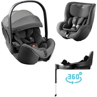 BRITAX RÖMER Autosedačka set Baby-Safe Pro + Vario Base 5Z + autosedačka Dualfix 5z Style - Mineral Grey BRITAX RÖMER Autosedačka set Baby-Safe Pro + Vario Base 5Z + autosedačka Dualfix 5z Style - Mineral Grey