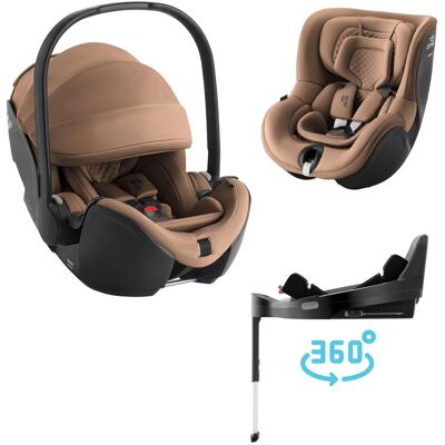 BRITAX RÖMER Autosedačka set Baby-Safe Pro + Vario Base 5Z + autosedačka Dualfix 5z Lux - Warm Caramel BRITAX RÖMER Autosedačka set Baby-Safe Pro + Vario Base 5Z + autosedačka Dualfix 5z Lux - Warm Caramel