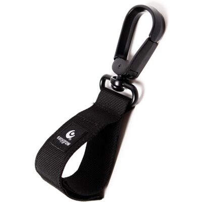 EasyGrow Úchyt velký pro zavěšení tašky na kočárek Black EasyGrow Úchyt velký pro zavěšení tašky na kočárek Black
