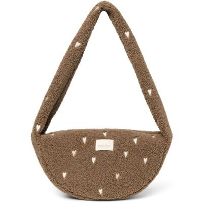 Studio Noos Teddy Mini Cross Body Bag Brown Hearts Studio Noos Teddy Mini Cross Body Bag Brown Hearts