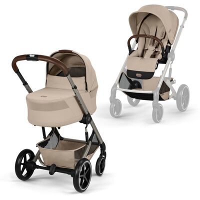 Cybex Balios S Lux + korba Cot S Lux 2026 - Almond Beige Cybex Balios S Lux + korba Cot S Lux 2026 - Almond Beige