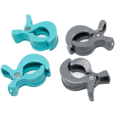 Fillikid Kolíčky na kočárek 4 kusy grey/mint Fillikid Kolíčky na kočárek 4 kusy grey/mint