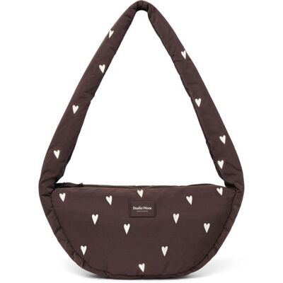 Studio Noos Puffy Mini Cross Body Bag Brown Hearts Studio Noos Puffy Mini Cross Body Bag Brown Hearts