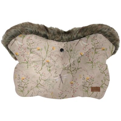 KikkaBoo Rukavice na kočárek Luxury Secret Garden Beige KikkaBoo Rukavice na kočárek Luxury Secret Garden Beige