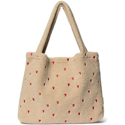 Studio Noos Teddy Hearts MOM BAG Ecru Hearts Studio Noos Teddy Hearts MOM BAG Ecru Hearts