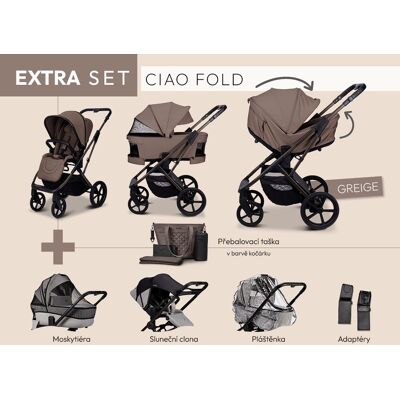 Moon CIAO FOLD extra set - GREIGE Moon CIAO FOLD extra set - GREIGE