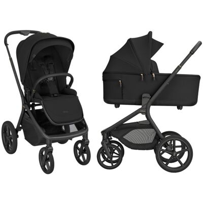 KikkaBoo Kočárek 2v1 Goya Platinum Black KikkaBoo Kočárek 2v1 Goya Platinum Black
