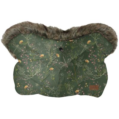 KikkaBoo Rukavice na kočárek Luxury Secret Garden Green KikkaBoo Rukavice na kočárek Luxury Secret Garden Green