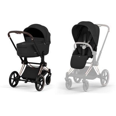 Cybex Priam Comfort kompletní kočárek 2026 - Rosegold / Sepia Black Cybex Priam Comfort kompletní kočárek 2026 - Rosegold / Sepia Black