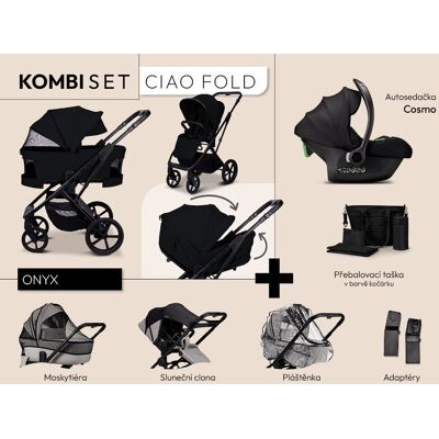 Moon CIAO FOLD kombi set - ONYX Moon CIAO FOLD kombi set - ONYX