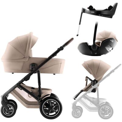 BRITAX RÖMER BRITAX-RÖMER Set kočárek Smile 5Z + hluboká korba + autosedačka Baby-Safe PRO + Vario Base 5Z Style - Teak BRITAX RÖMER BRITAX-RÖMER Set kočárek Smile 5Z + hluboká korba + autosedačka Baby-Safe PRO + Vario Base 5Z Style - Teak