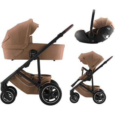 BRITAX RÖMER BRITAX Set kočárek Smile 5Z + hluboká korba + autosedačka Baby-Safe PRO Lux - Warm Caramel BRITAX RÖMER BRITAX Set kočárek Smile 5Z + hluboká korba + autosedačka Baby-Safe PRO Lux - Warm Caramel
