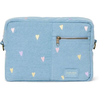 Studio Noos Denim organizér na kočárek Light Blue Hearts Studio Noos Denim organizér na kočárek Light Blue Hearts