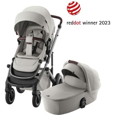 BRITAX RÖMER Set kočárek Smile 5Z + hluboká korba Lux 2025 - Linen Grey BRITAX RÖMER Set kočárek Smile 5Z + hluboká korba Lux 2025 - Linen Grey