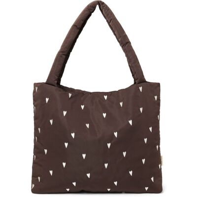Studio Noos Puffy MOM BAG Brown Hearts Studio Noos Puffy MOM BAG Brown Hearts