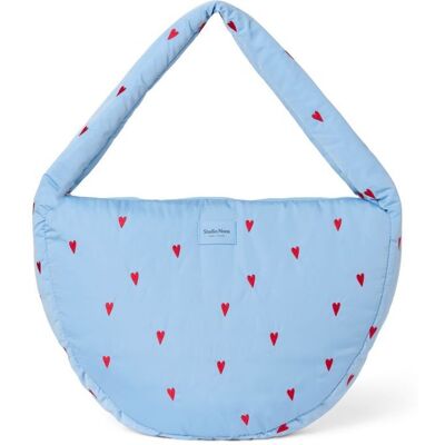 Studio Noos Puffy Cross Body Bag Light Blue Hearts Studio Noos Puffy Cross Body Bag Light Blue Hearts