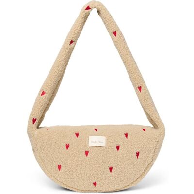 Studio Noos Teddy Mini Cross Body Bag Ecru Hearts Studio Noos Teddy Mini Cross Body Bag Ecru Hearts