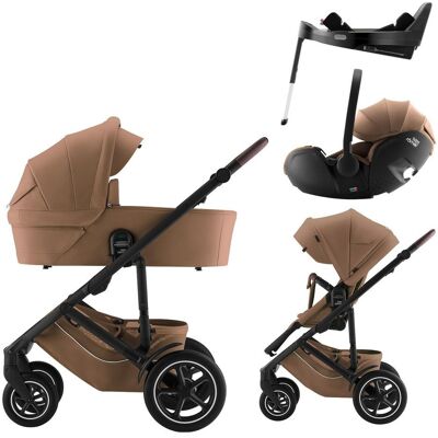 BRITAX RÖMER BRITAX Set kočárek Smile 5Z + hluboká korba + autosedačka Baby-Safe PRO + Vario Base 5Z Lux - Warm Caramel BRITAX RÖMER BRITAX Set kočárek Smile 5Z + hluboká korba + autosedačka Baby-Safe PRO + Vario Base 5Z Lux - Warm Caramel