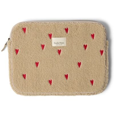 Studio Noos Teddy OBAL na Laptop 13´ Ecru Hearts Studio Noos Teddy OBAL na Laptop 13´ Ecru Hearts