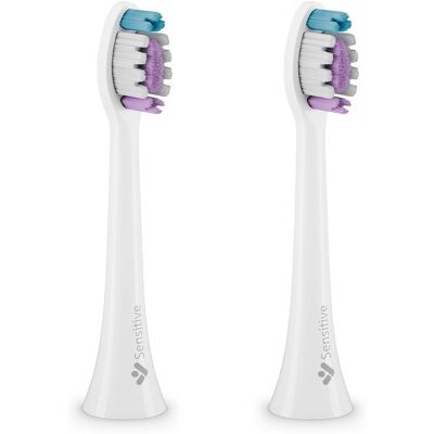TrueLife SonicBrush Clean-series heads Sensitive white 2 pack náhradní hlavice TrueLife SonicBrush Clean-series heads Sensitive white 2 pack náhradní hlavice