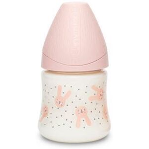 Suavinex Kojenecká lahvička 150ml Pomale proudění silikon - Kojenecká láhev Suavinex Kojenecká lahvička 150ml Pomale proudění silikon - Kojenecká láhev