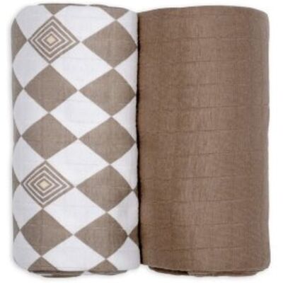 LODGER Swaddler Solid Matcha 2balení 110 x 110 cm Buffalo LODGER Swaddler Solid Matcha 2balení 110 x 110 cm Buffalo