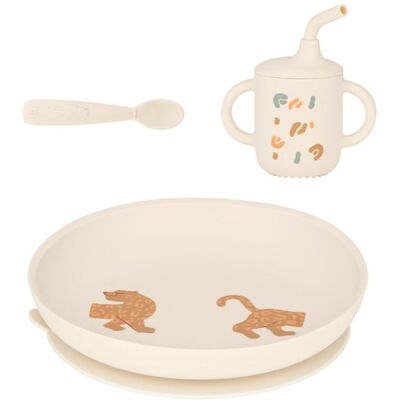 Babymoov Silikonová jídelní sada Grown-Up MEAL SET - Little Roar Babymoov Silikonová jídelní sada Grown-Up MEAL SET - Little Roar