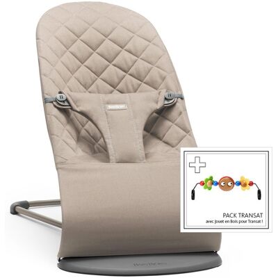 BABYBJORN Lehátko BabyBjörn Bouncer Bliss Sand Grey Woven + hračka očička Googly Eyes BABYBJORN Lehátko BabyBjörn Bouncer Bliss Sand Grey Woven + hračka očička Googly Eyes