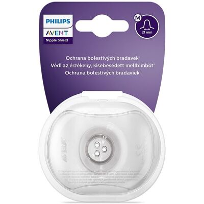 Philips AVENT Chránič bradavek medium 2ks + krabička Philips AVENT Chránič bradavek medium 2ks + krabička