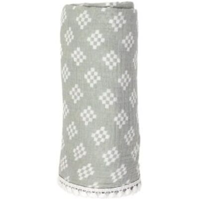 LODGER Swaddler Tribe Muslin Silt Green LODGER Swaddler Tribe Muslin Silt Green