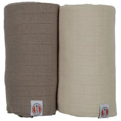 LODGER Swaddler Solid 2balení 110 x 110 cm Birch/Buffalo LODGER Swaddler Solid 2balení 110 x 110 cm Birch/Buffalo
