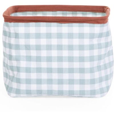 Childhome Koš na hračky 20x20x25 cm Vichy Sage Green Childhome Koš na hračky 20x20x25 cm Vichy Sage Green