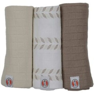 LODGER Swaddler Solid Matcha 3balení 70 x 70 cm Birch LODGER Swaddler Solid Matcha 3balení 70 x 70 cm Birch