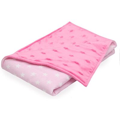 Scamp deka minky-oboustranná (Pink Rosa Stars) Scamp deka minky-oboustranná (Pink Rosa Stars)