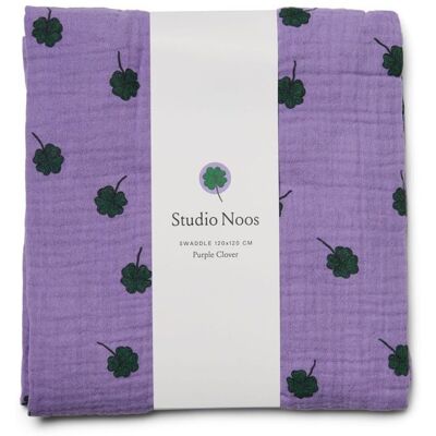 Studio Noos SWADDLE ZAVINOVAČKA Print Large Purple Clover Studio Noos SWADDLE ZAVINOVAČKA Print Large Purple Clover
