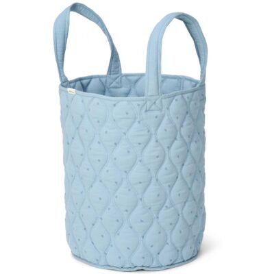 Little Dutch Košík textilní oboustranný extra velký Pure Denim Blue Little Dutch Košík textilní oboustranný extra velký Pure Denim Blue
