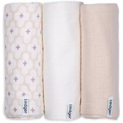 LODGER Swaddler Solid Matcha 3balení 70 x 70 cm Powder LODGER Swaddler Solid Matcha 3balení 70 x 70 cm Powder