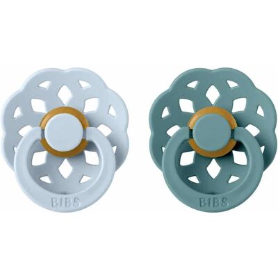 BIBS Boheme dudlíky z přírodního kaučuku 2ks vel.1 - Baby Blue / Island Sea BIBS Boheme dudlíky z přírodního kaučuku 2ks vel.1 - Baby Blue / Island Sea