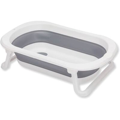 Fillikid Skládací dětská vanička Orca grey-white Fillikid Skládací dětská vanička Orca grey-white
