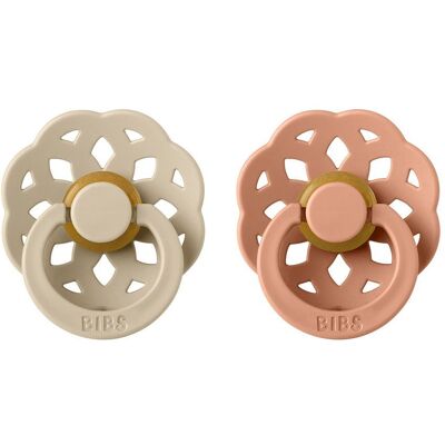 BIBS Boheme dudlíky z přírodního kaučuku 2ks vel.2 - Vanilla / Peach BIBS Boheme dudlíky z přírodního kaučuku 2ks vel.2 - Vanilla / Peach