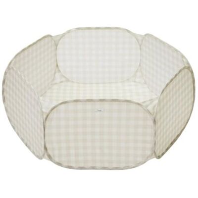 3 SPROUTS Suchý bazének Recycled Gingham/Beige 3 SPROUTS Suchý bazének Recycled Gingham/Beige