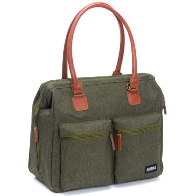 Fillikid Taška na pleny Oxford darkgreen melange Fillikid Taška na pleny Oxford darkgreen melange