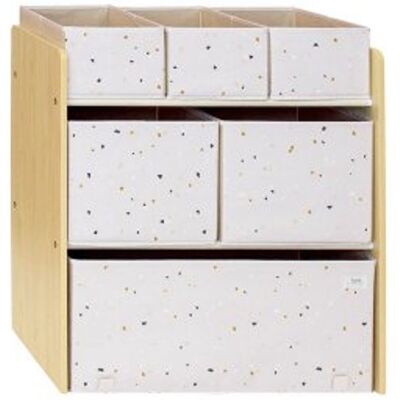 3 SPROUTS Organizér na hračky Recycled Terrazzo/Palest Pink 3 SPROUTS Organizér na hračky Recycled Terrazzo/Palest Pink