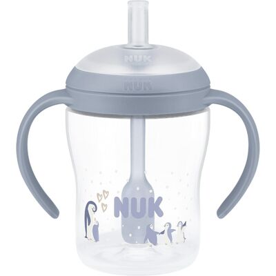 NUK Perfect Match lahvička na učení s brčkem PENGUIN 150 ml NUK Perfect Match lahvička na učení s brčkem PENGUIN 150 ml