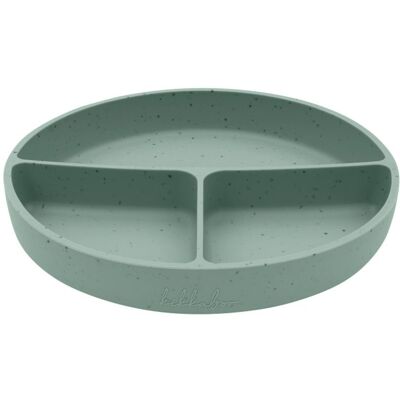 KikkaBoo Talíř dělený s přísavkou Platinum Silicone Sage KikkaBoo Talíř dělený s přísavkou Platinum Silicone Sage
