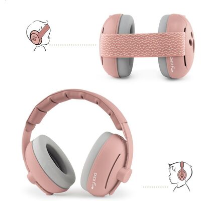 Zazu EARMUFFS růžové - 2v1 dětské chrániče sluchu Zazu EARMUFFS růžové - 2v1 dětské chrániče sluchu