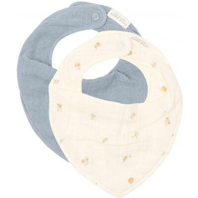 Little Dutch Bryndáček bandana Forest Treasures & Denim Blue 2 ks Little Dutch Bryndáček bandana Forest Treasures & Denim Blue 2 ks