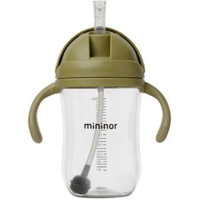 MININOR Lahev s brčkem Tritan 330 ml Moss Green MININOR Lahev s brčkem Tritan 330 ml Moss Green